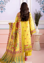 Zellburry Unstitched 3pc Printed & Embroidered Lawn Collection - 2026 (WUS-0441)