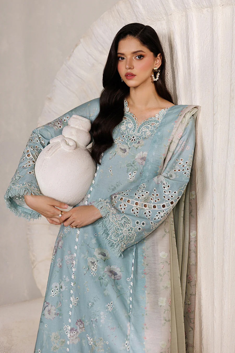 Iznik Unstitched Embroidered Festive Lawn Collection - 2026 (IBE-10)
