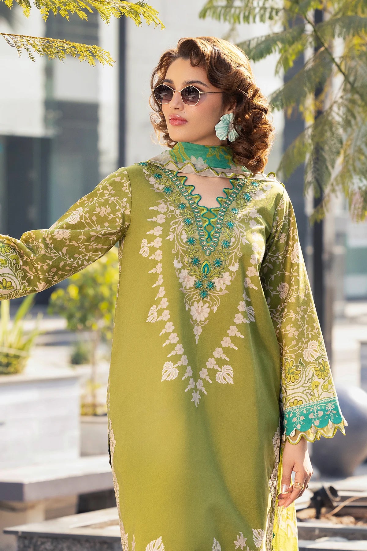 Combination by Charizma | Unstitched Embroidered Lawn Collection Vol - I (CC6-07)