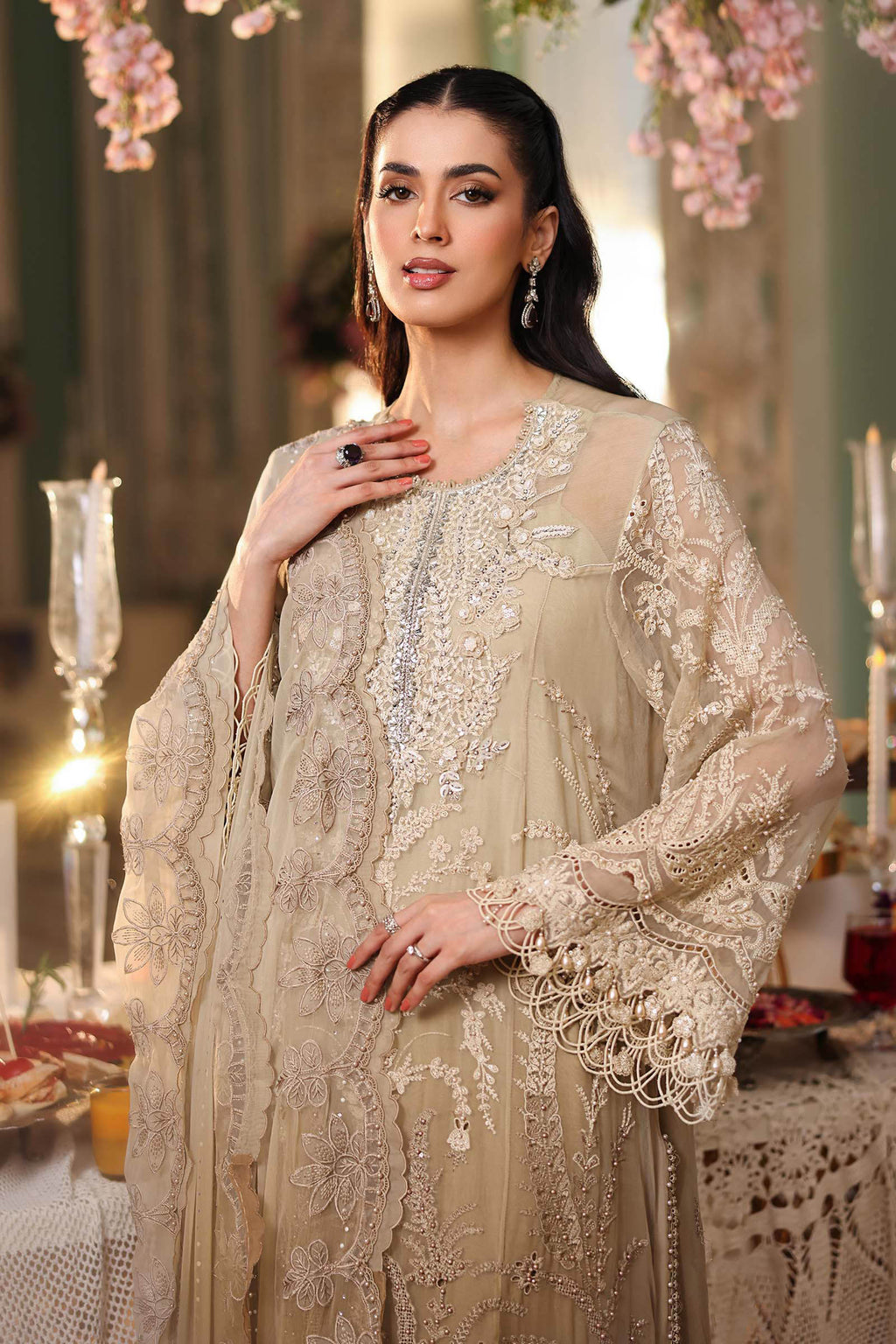 Tea Affair by Maria.B | Unstitched Formal Embroidered Chiffon Collection - 2026 (D-03)