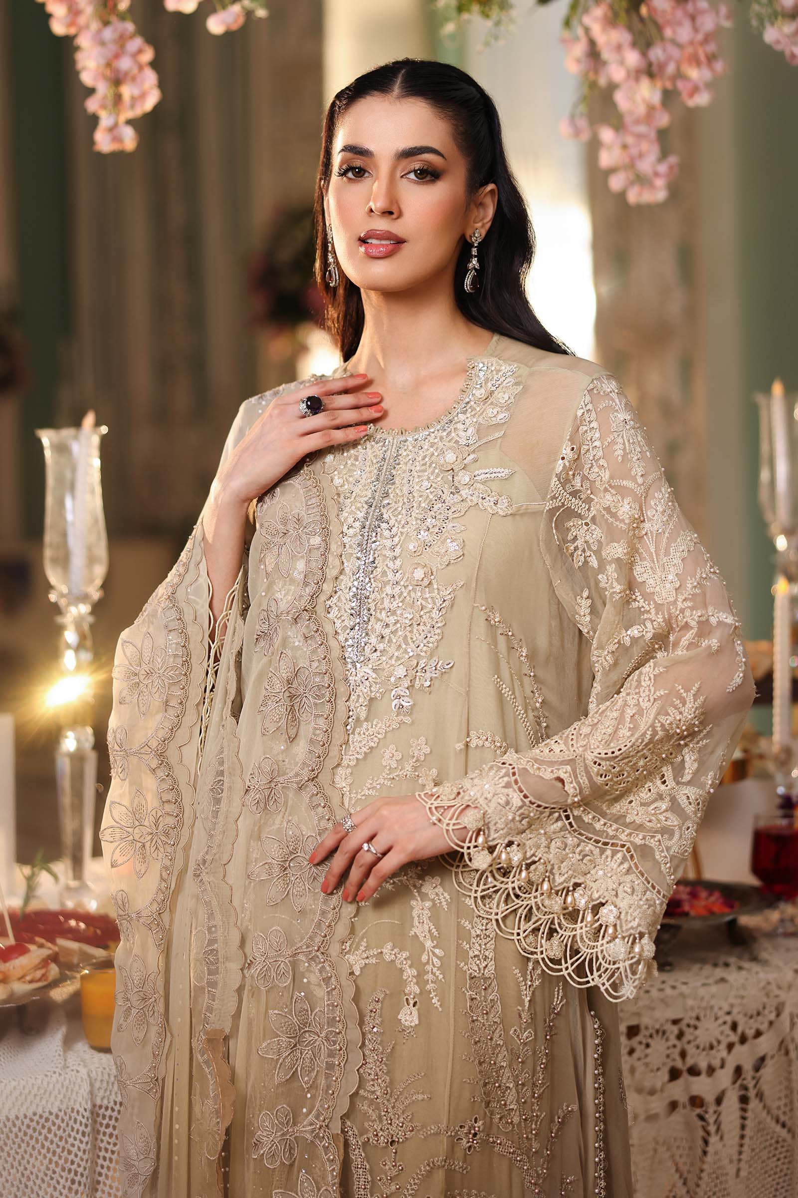 Tea Affair by Maria.B | Unstitched Formal Embroidered Chiffon Collection - 2026 (D-03)