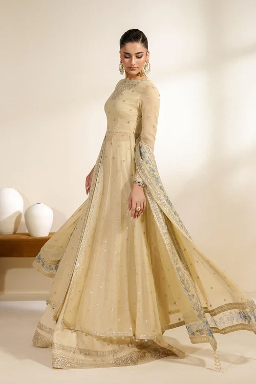 Meraki by Zarif | Unstitched Embroidered Chiffon Formal Collection - 2026 (DARYA)