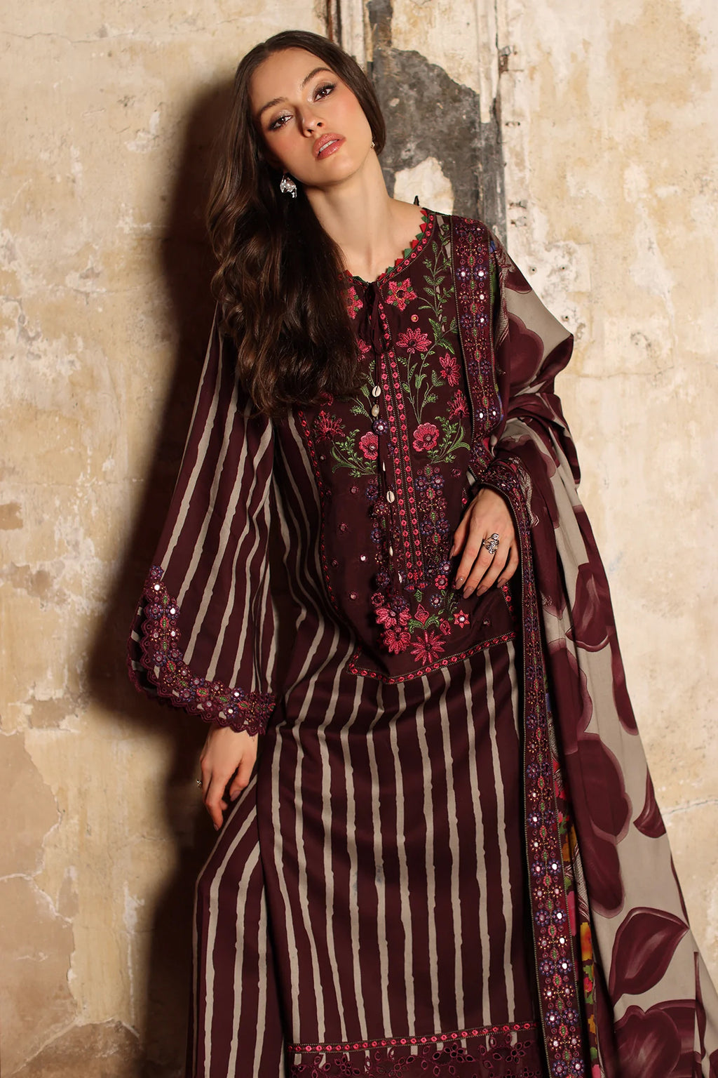 Combination by Charizma | Unstitched Embroidered Linen Collection - 2026 (CCW7-02)