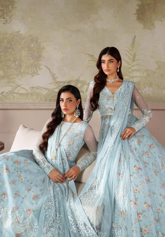 Zarif Zaneera Unstitched Printed & Embroidered Formals Collection - 2025 (AROOSH)
