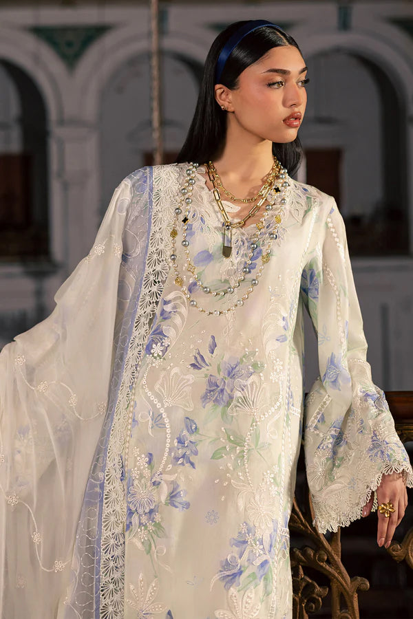 Nureh Maya Unstitched Embroidered Printed Lawn Collection - 2026 (NS-166)