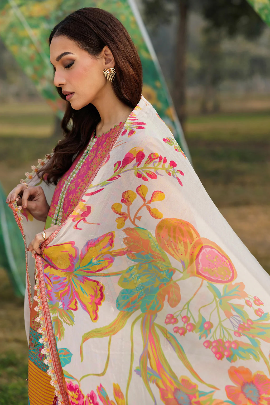 Combination by Charizma | Unstitched Embroidered Lawn Vol-II Collection - 2026 (CC6-12)