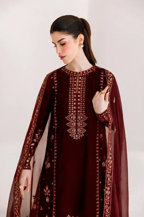 The Velvet Affair by Emaan Adeel | Unstitched Formal Embroidered Collection'26 (CORINNE)