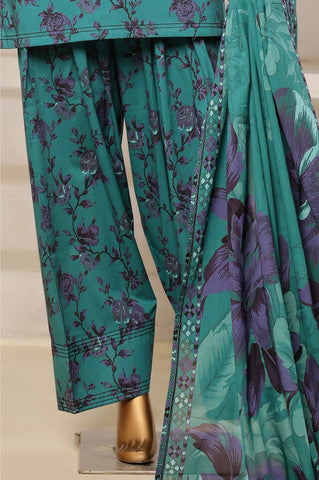 Sadabahar Printed Lawn with Farshi Shalwar Collection - 2025 (Sea Floral)