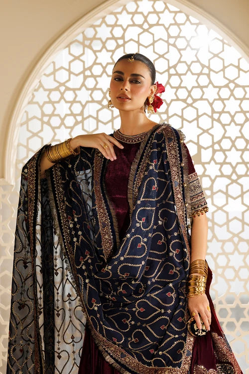 Chandni by Jazmin | Unstitched Embroidered Velvet Formal Collection - 2026 (D-04)