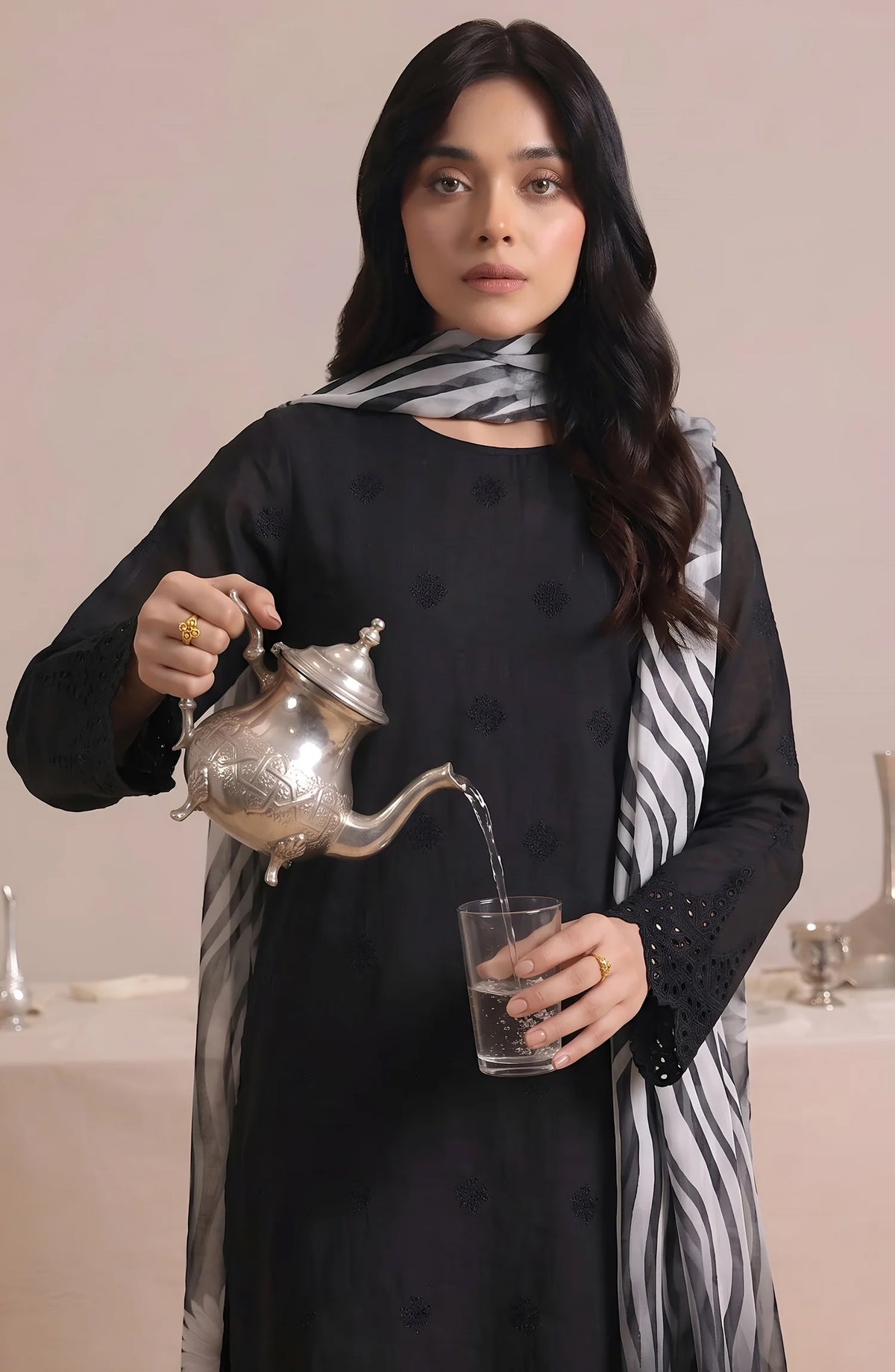 Jeem by  Amna  Khadija | Stitched Chikankari Lawn Collection - 2026 (D-02)
