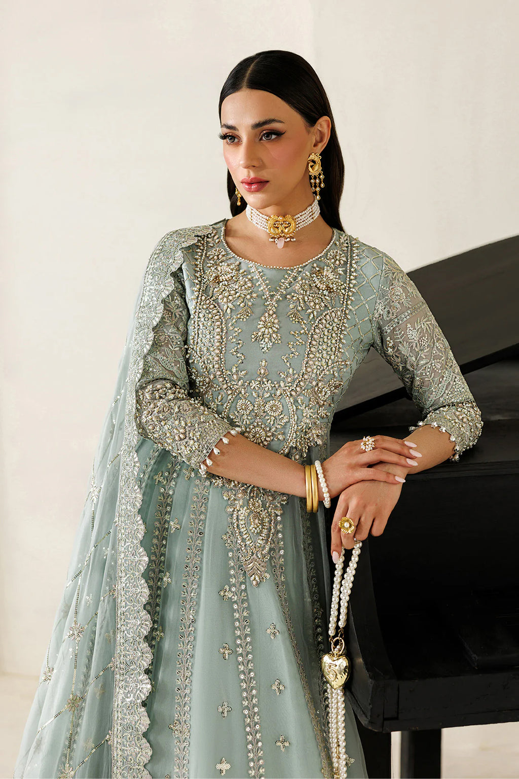 Aymal by Alizeh | Unstitched Formal Handcrafted Bamber Chiffon Edit'26 (SINOOR)