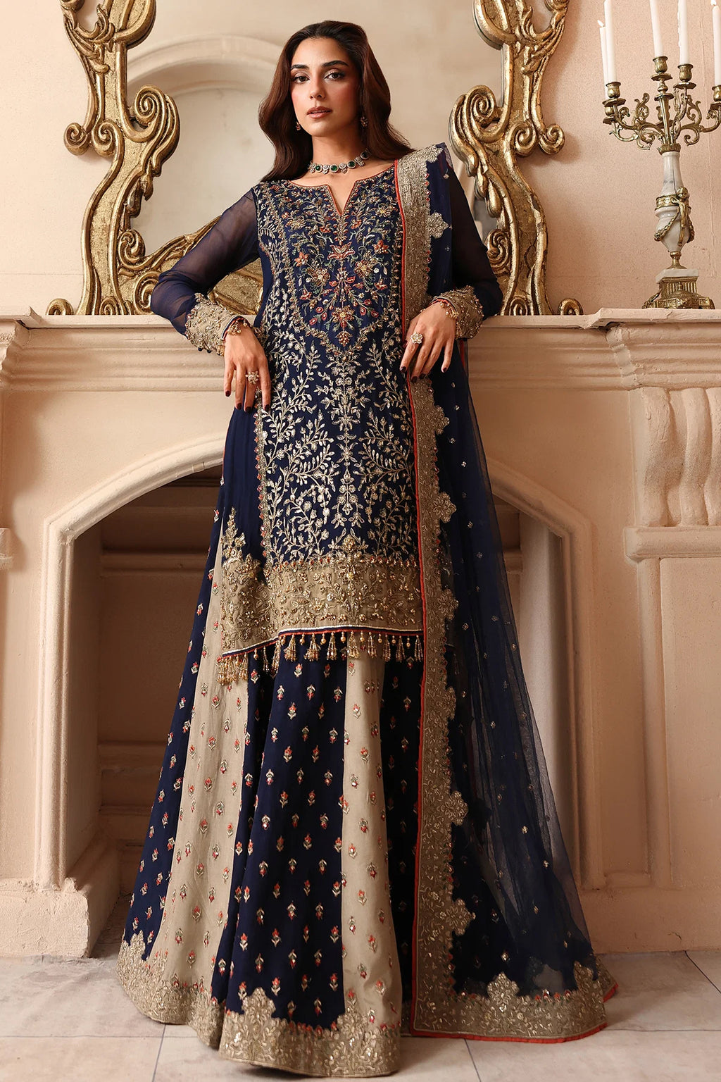Dastan e Jashan by Charizma | Unstitched Luxury Formal Chiffon Vol-01 Collection - 2026 (DJW6-02)