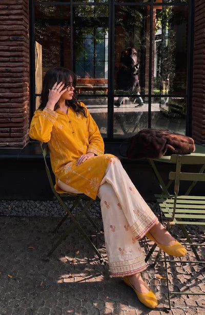 Rang e Mirha by Amna Khadija | Stitched 2pc Embroidered Cotton Lawn Collection'26 (D-02)
