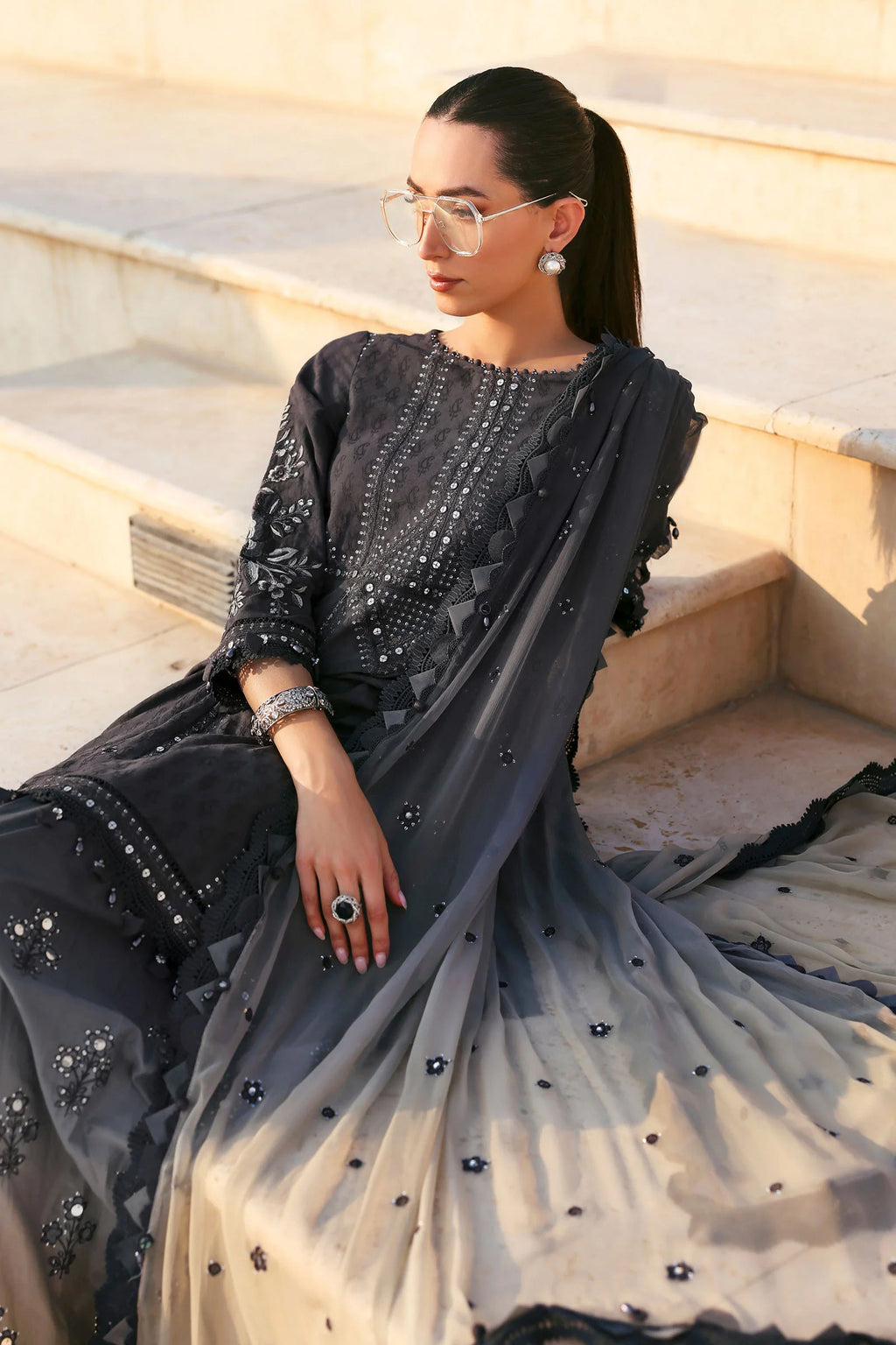 Luxury Unstitched Lawn Eid Edit’26 by Maria.B (D-2B)