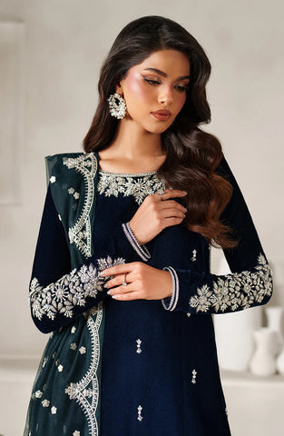 Zarif Unstitched Embroidered & Hand Embellished Velvet Collection - 2025 ZRF-V-02