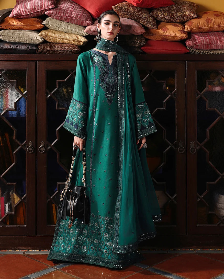 Nuvera by Mushq | Unstitched Embroidered Raw Silk Formal Collection'26 (ROYAL AFFAIR)