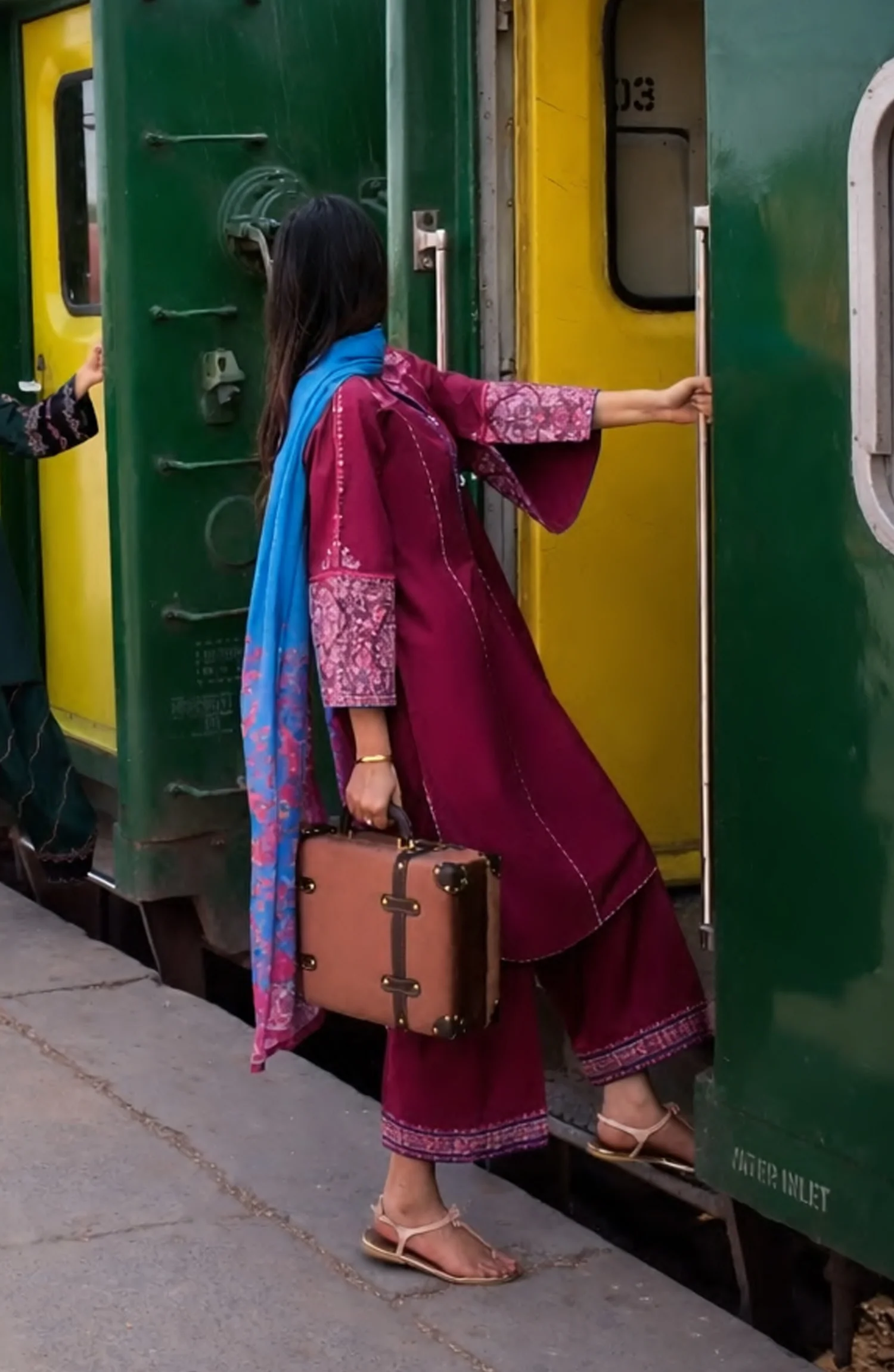 Safarnama by Casual Lite | Stitched Embroidered Lawn Collection - 2026 (D-02)