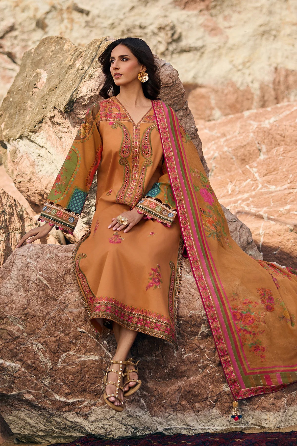 Sunshine by Charizma | Unstitched Embroidered Lawn Vol-I Collection - 2026 (CSN6-02)