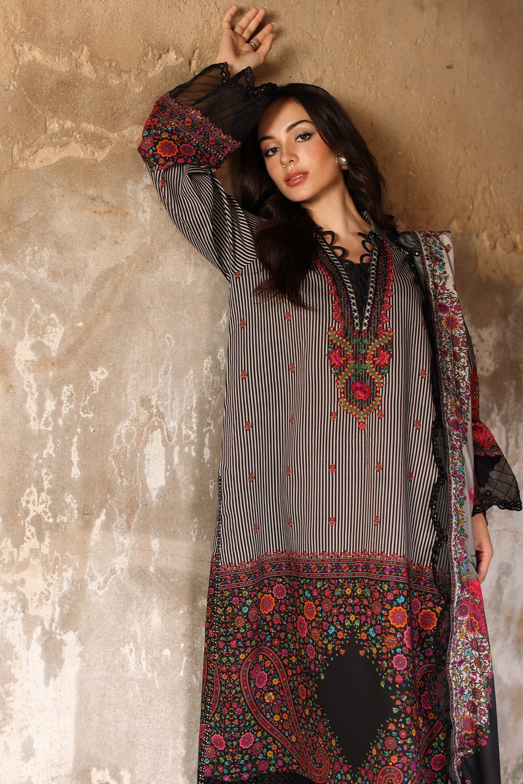 Aniiq by Charizma | Unstitched Embroidered Linen Vol-II Collection'26 (ANW7-12)