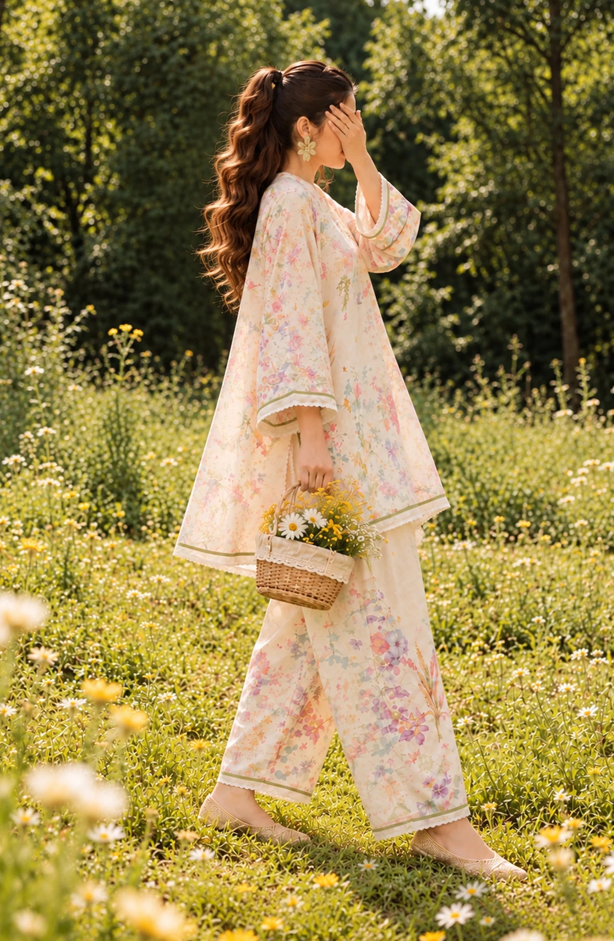 Fairy Meadows by Amna Khadija | Stitched Cotton Co-ord Set Collection - 2026 (D-03)