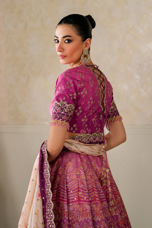 Baroque Unstitched Embroidered Chiffon Silk Collection - 2026 (UF-4163)