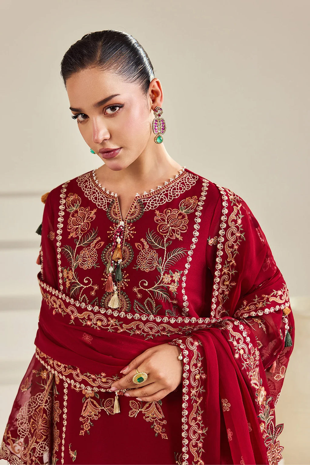 Dhaagay by Alizeh | Unstitched Embroidered Chiffon Formal Vol-05 Collection'26 (SURAIRA)