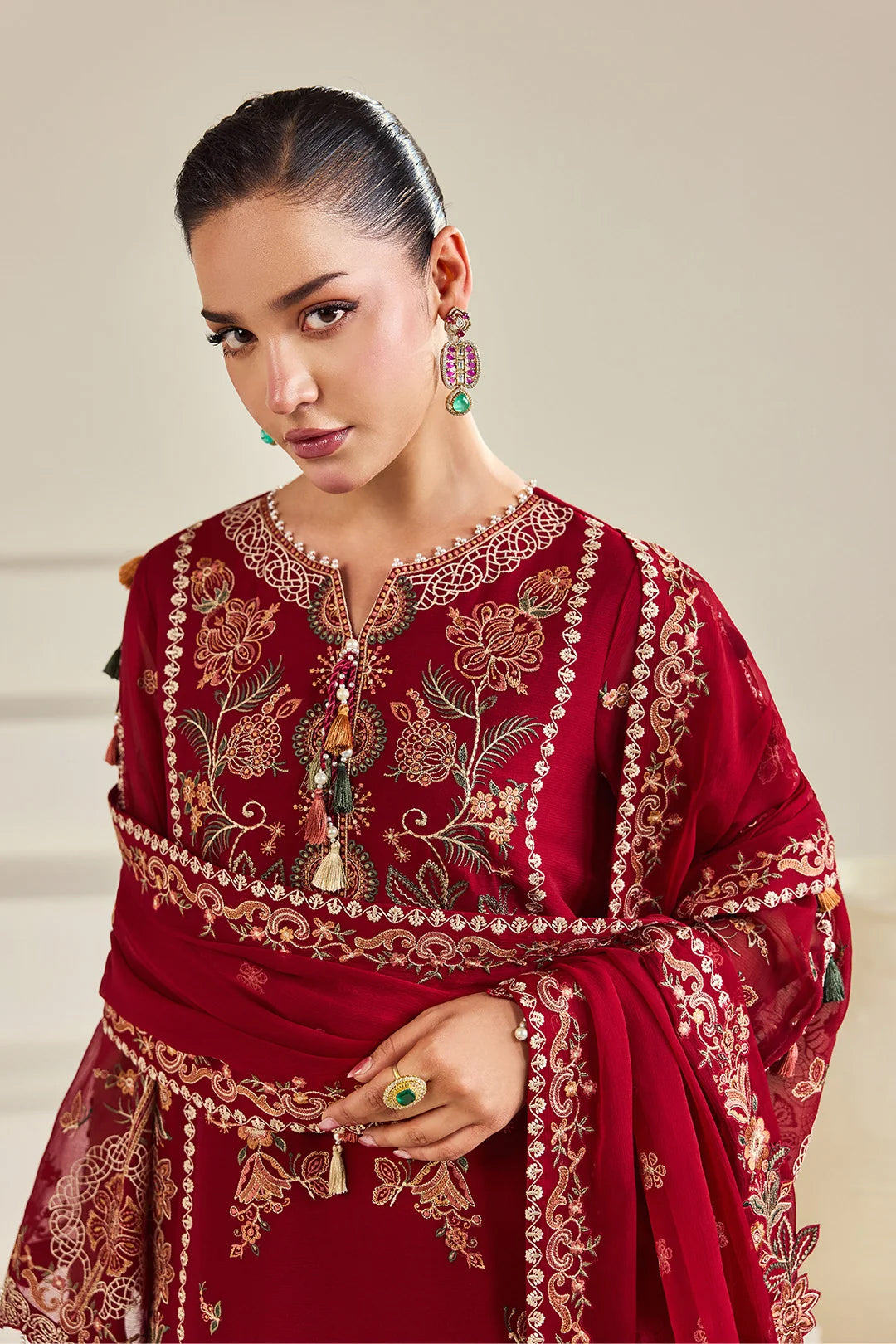 Dhaagay by Alizeh | Unstitched Embroidered Chiffon Formal Vol-05 Collection'26 (SURAIRA)