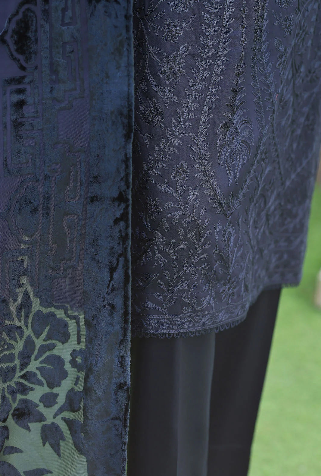 Royel Needleuork by HZ Textile | Unstitched Velevet Embroidered Collection'26 (D-02)