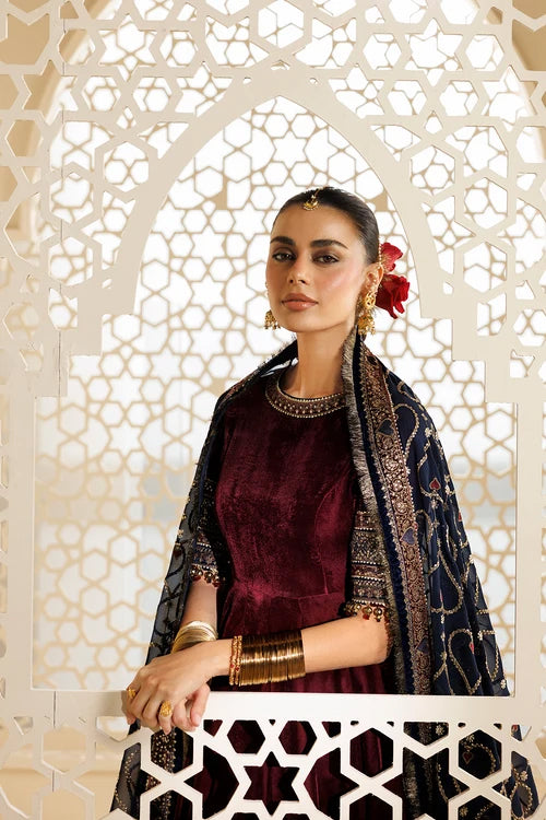 Chandni by Jazmin | Unstitched Embroidered Velvet Formal Collection - 2026 (D-04)