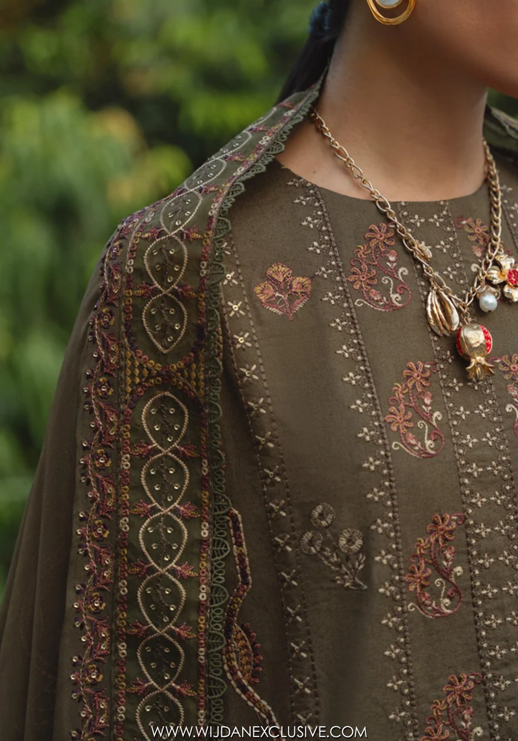 Izel by Marjjan | Unstitched Karandi Embroidered Collection - 2026 (MSK-01-B)
