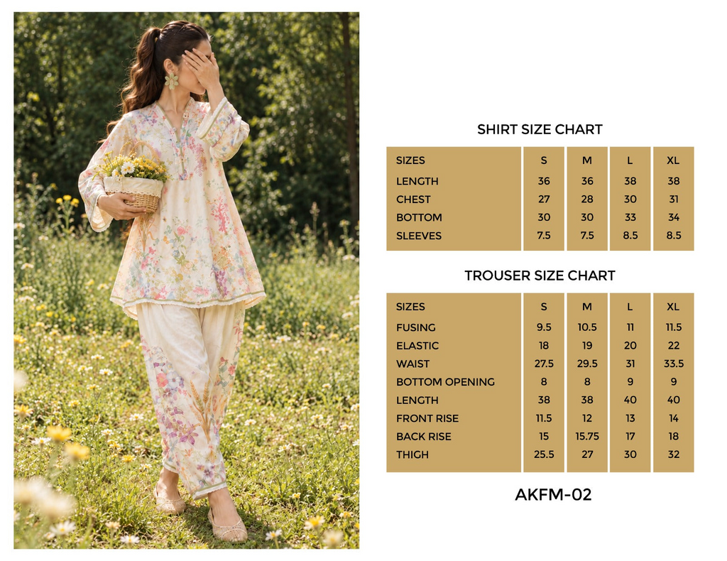 Fairy Meadows by Amna Khadija | Stitched Cotton Co-ord Set Collection - 2026 (D-03)