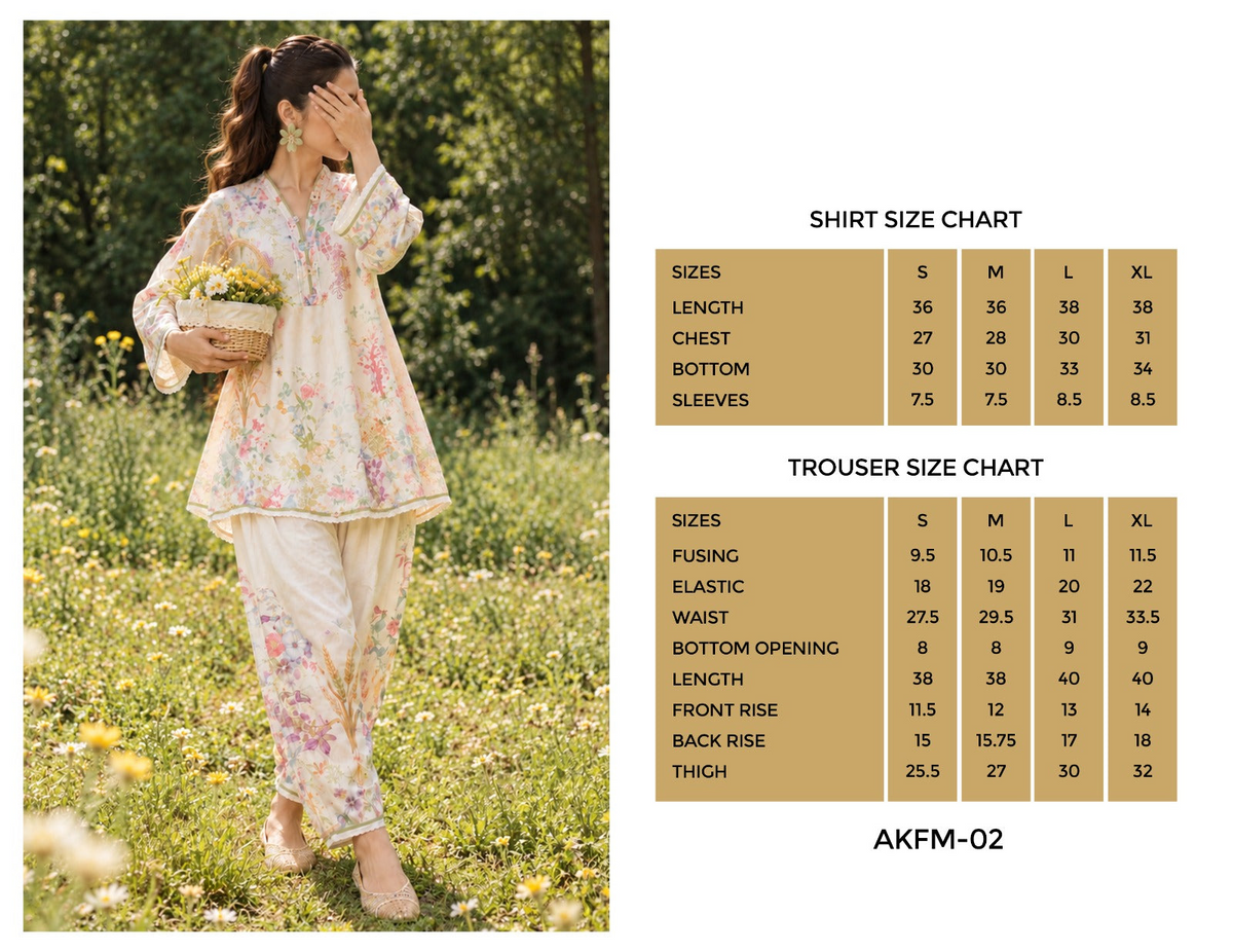 Fairy Meadows by Amna Khadija | Stitched Cotton Co-ord Set Collection - 2026 (D-03)