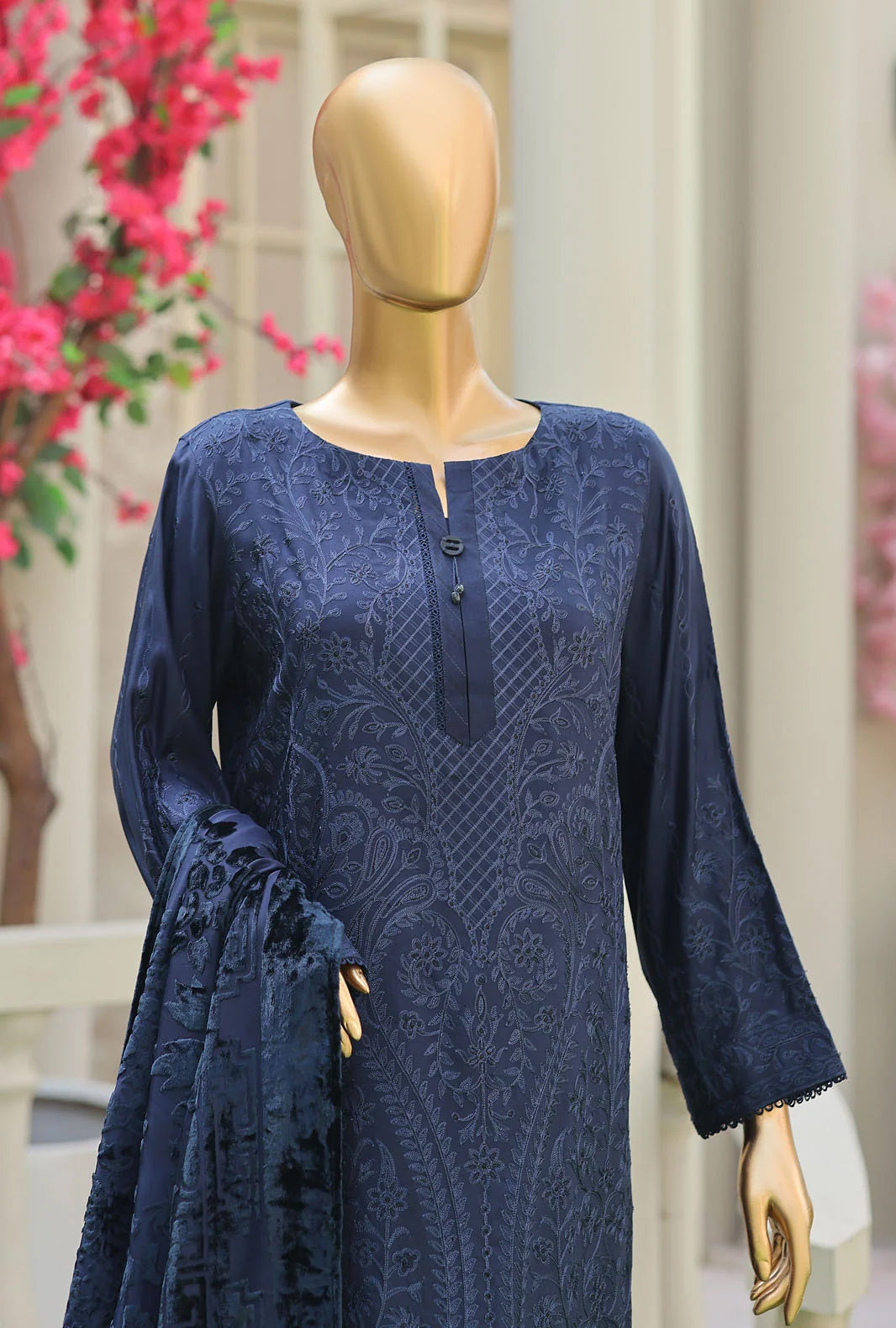 Royel Needleuork by HZ Textile | Unstitched Velevet Embroidered Collection'26 (D-02)