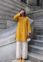 Rang e Mirha by Amna Khadija | Stitched 2pc Embroidered Cotton Lawn Collection'26 (D-02)