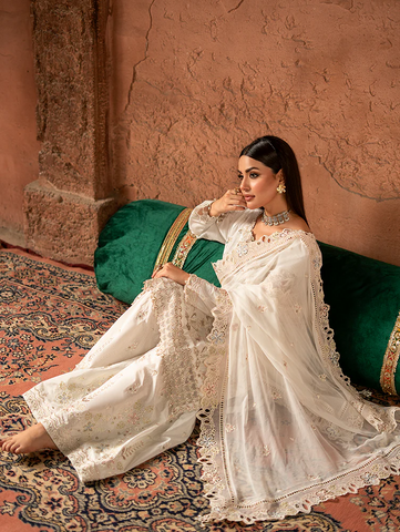 Zarqon by Zebtan | Unstitched Luxury Essential Collection - 2025 ZQ-06