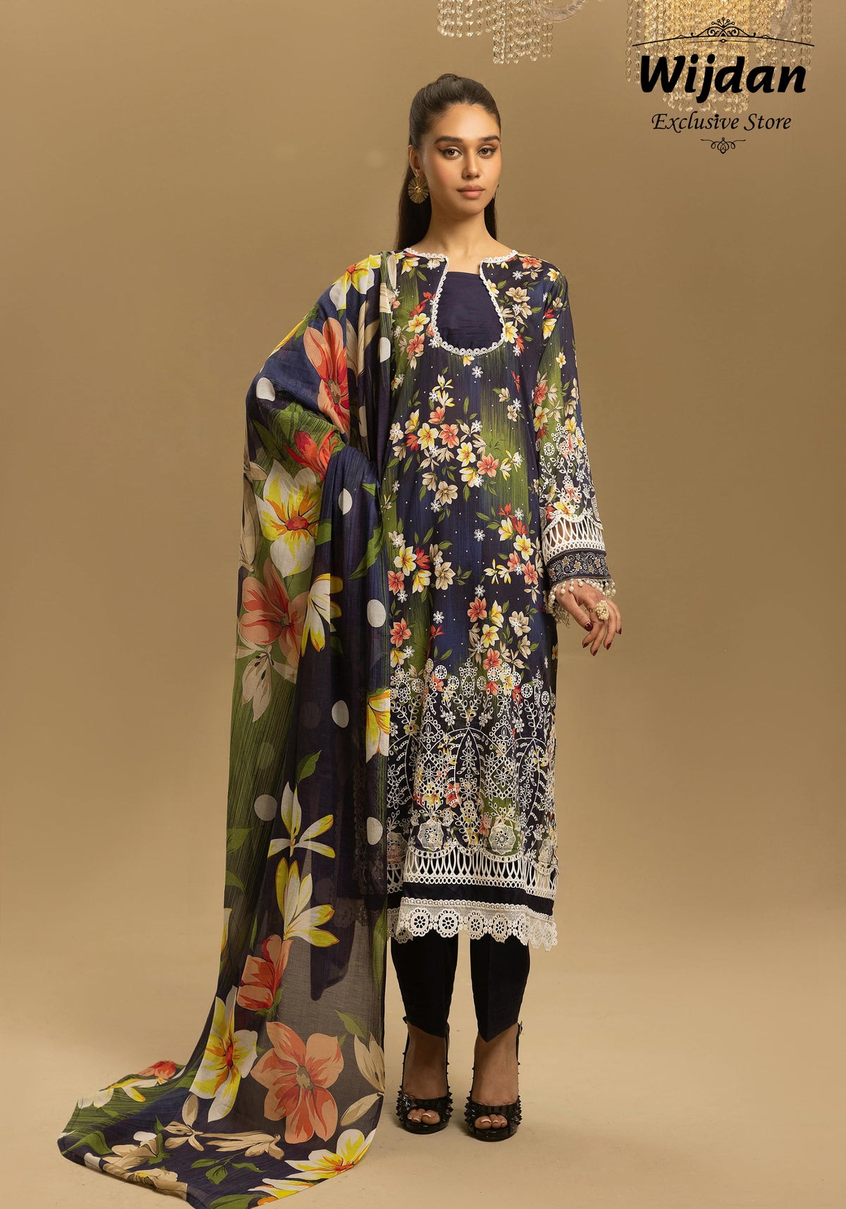 Nur Printkari Embroidered Lawn Collection'25 PN-31