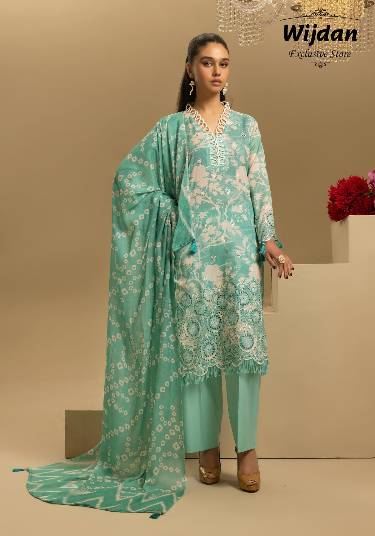 Nur Printkari Embroidered Lawn Collection'25 PN-33