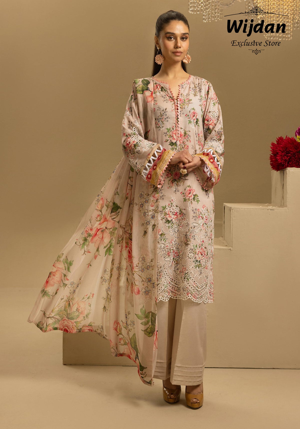 Nur Printkari Embroidered Lawn Collection'25 PN-34