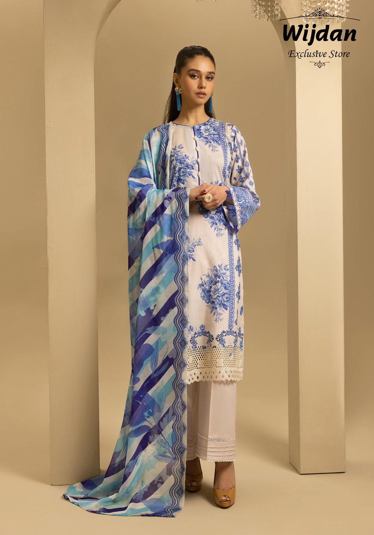 Nur Printkari Embroidered Lawn Collection'25 PN-36