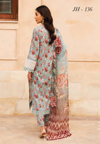 Rozina Embroidered Printed Lawn Collection by Johra JH-136
