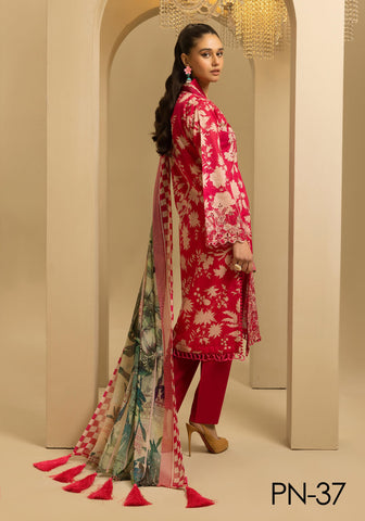 Nur Printkari Embroidered Lawn Collection'25 PN-37