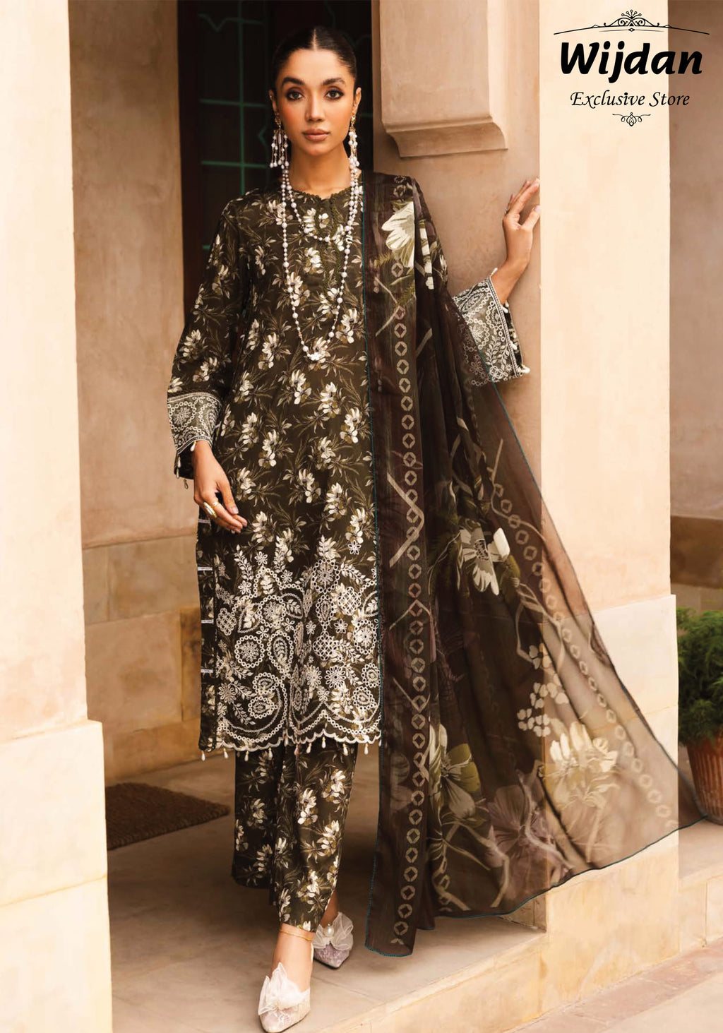 Rozina Embroidered Printed Lawn Collection' by Johra JH-138
