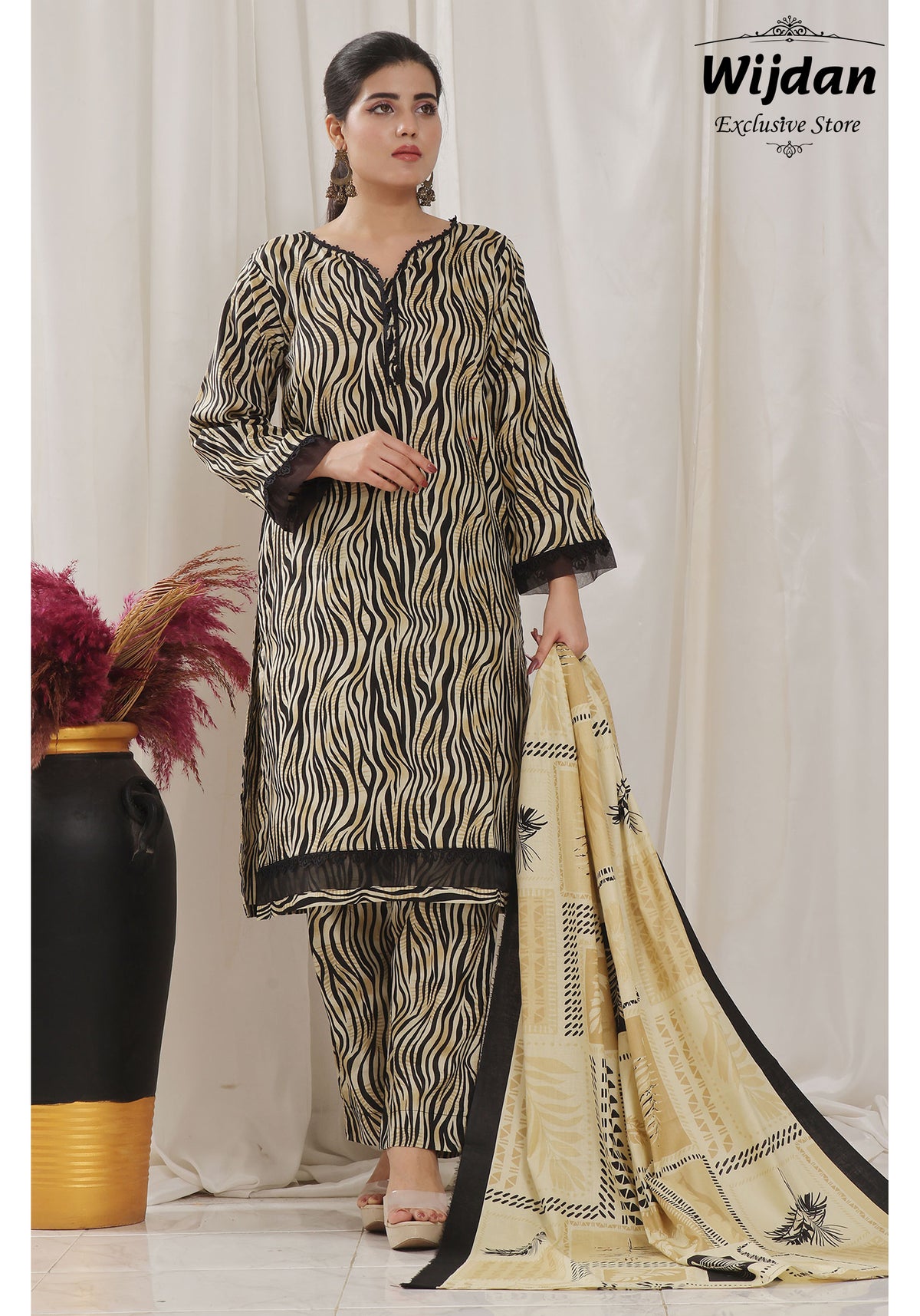 Designer Lawn 3PC Printed Collection D-38