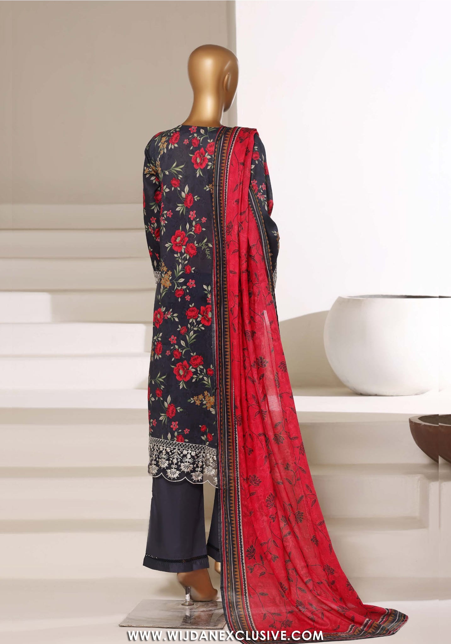 Sadabahar Signature Stitched Embroidered Lawn Collection - 2026 (DEEP BLUE)