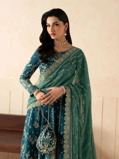 Syleena by Gulaal | Unstitched Embroidered Raw Silk Formal Collection'26 (ZARIAN)