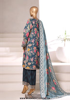 Malika by Sadabahar | Stitched Embroidered Khaddar Collection - 2025 (ZINC)