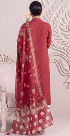 Neesha by Amna Khadija | Stitched 3pc Embroidered Collection - 2026 (D-03)