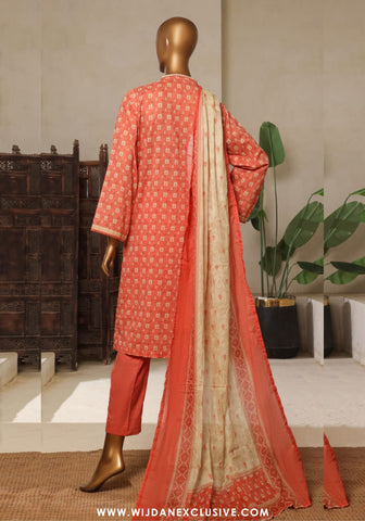 Bin Saeed Stitched Exclusive Printed 3PC Lawn Collection'25 Vol-11 D-03
