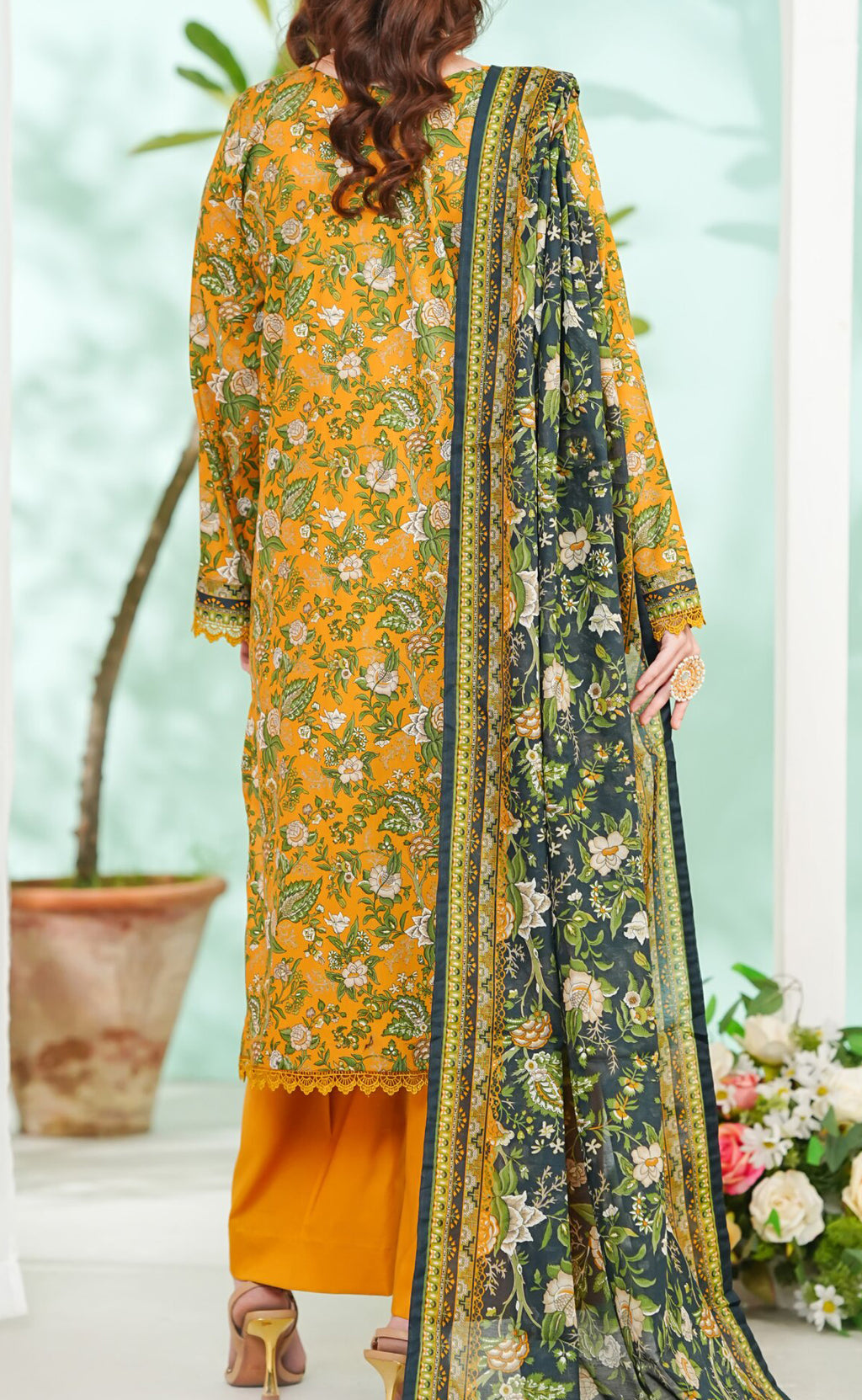 VS Daman unstitched Exclusive Printed Lawn Vol-04 Collection - 2026 (D-882)