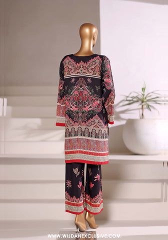 Sadabahar Stitched Printed Viscose 2PC Set Collection - 2025 (BLACK)